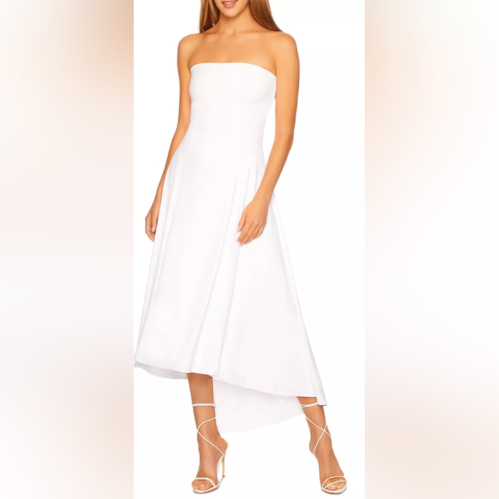 Susana Monaco Strapless High Low Dress Sugar Size small New  NWT